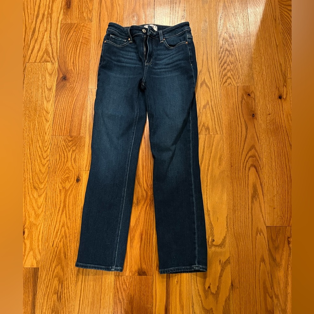 Paige straight leg dark denim